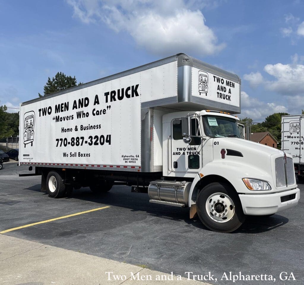 Two Men and a Truck moving van, Alpharetta, GA.