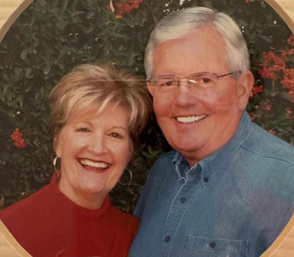 Happy couple portrait, smiling together.